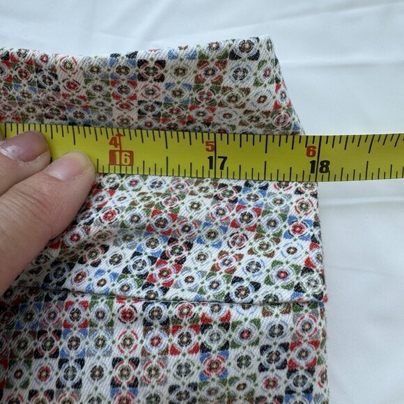 Lisette L Montreal Golf Pants Size 8 Cropped capri Mosaic Print Stretch Pull On - Picture 5 of 15
